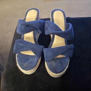 Women's Blue Espadrille Sandals